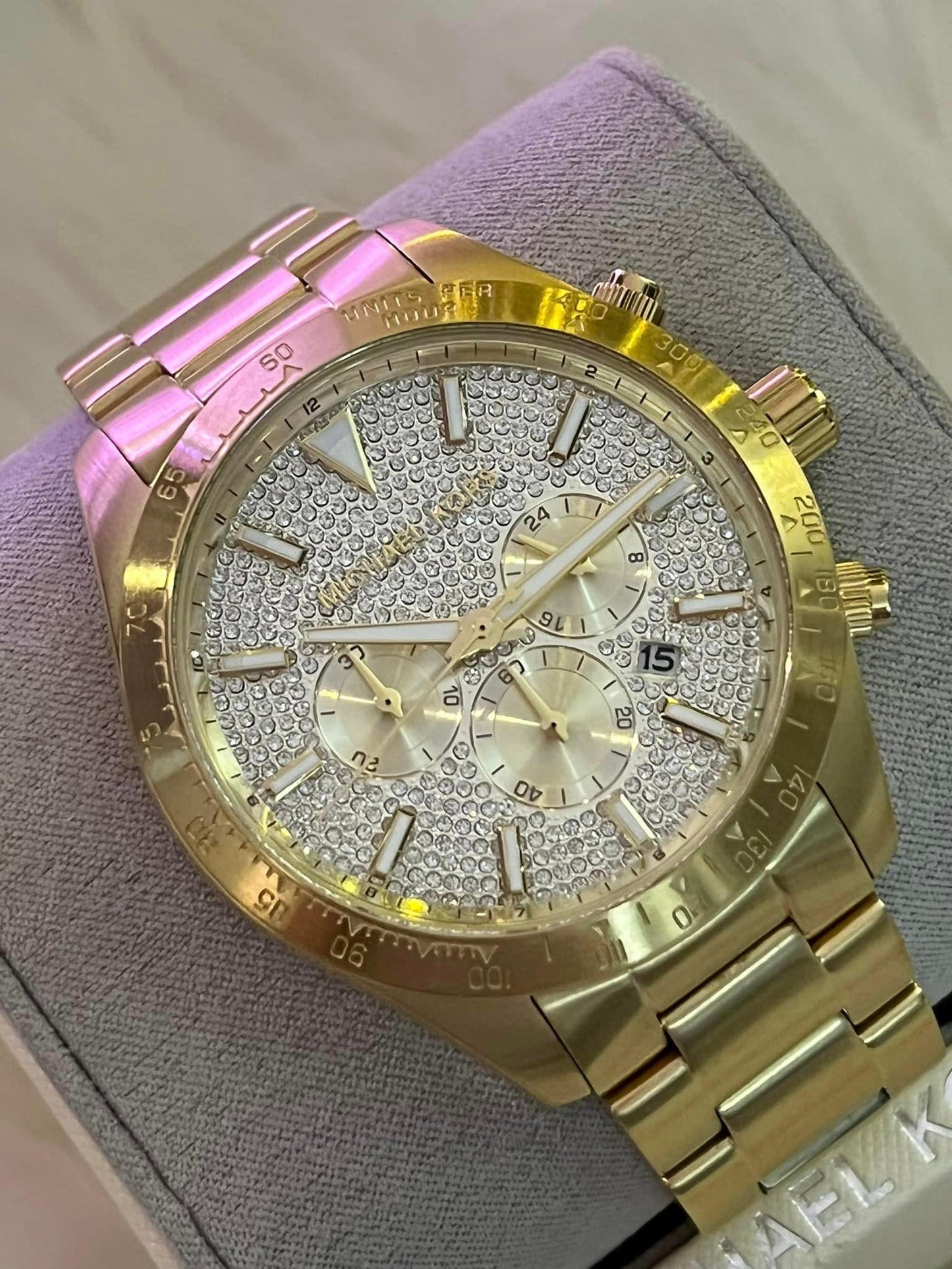 Michael Kors Men’s Layton Gold-Tone Stainless Steel Watch