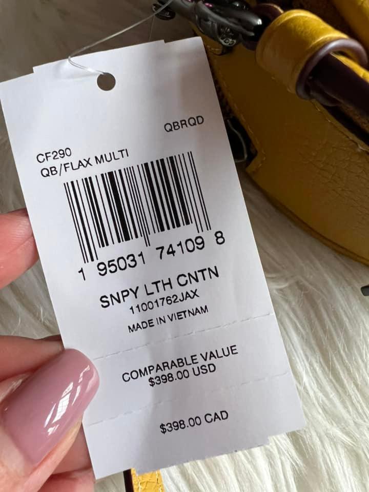 Coach X Peanuts Canteen Crossbody with Snoopy Present Motif