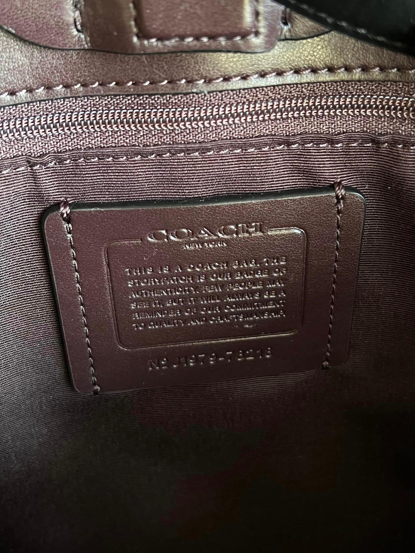 Coach Signature Chain Central Tote