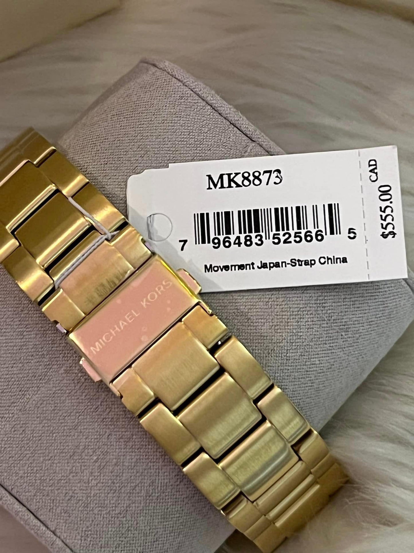 Michael Kors Men’s Layton Gold-Tone Stainless Steel Watch