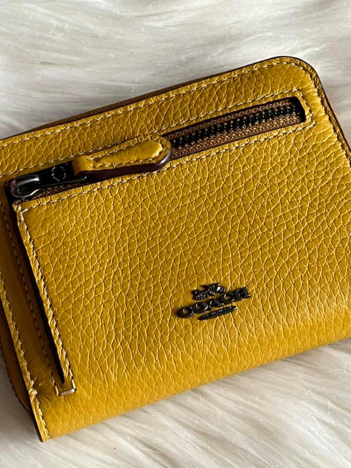 Coach X Peanuts Small Zip Around Wallet with Snoopy Walk Motif