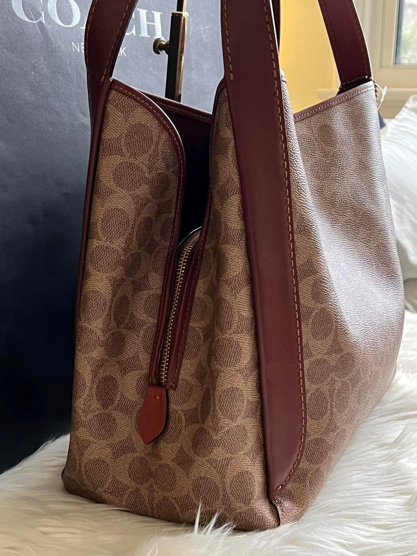 Coach Hadley Hobo in Signature Canvas