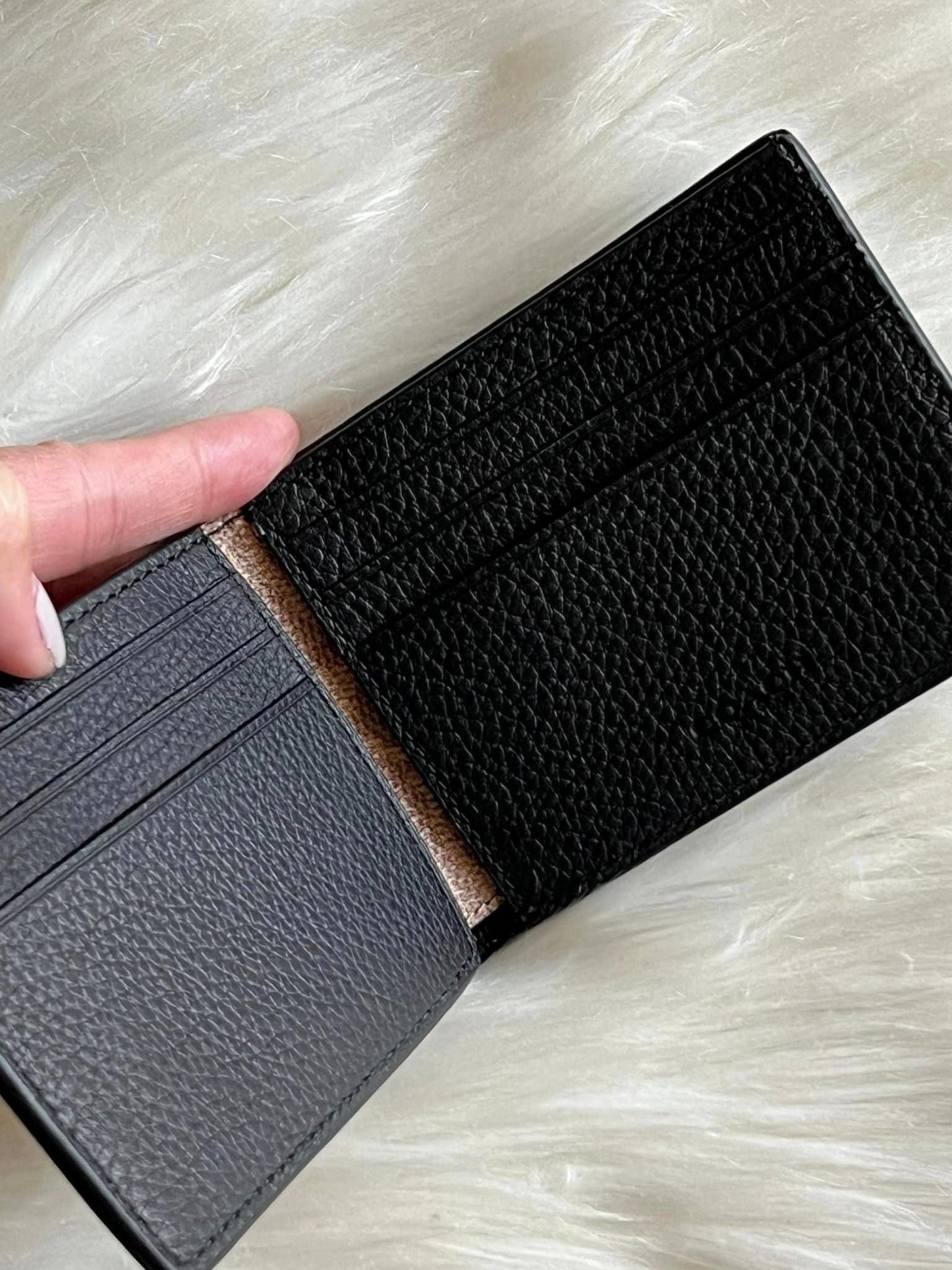 Coach Men’s Slim Billfold Wallet with Varsity Stripe