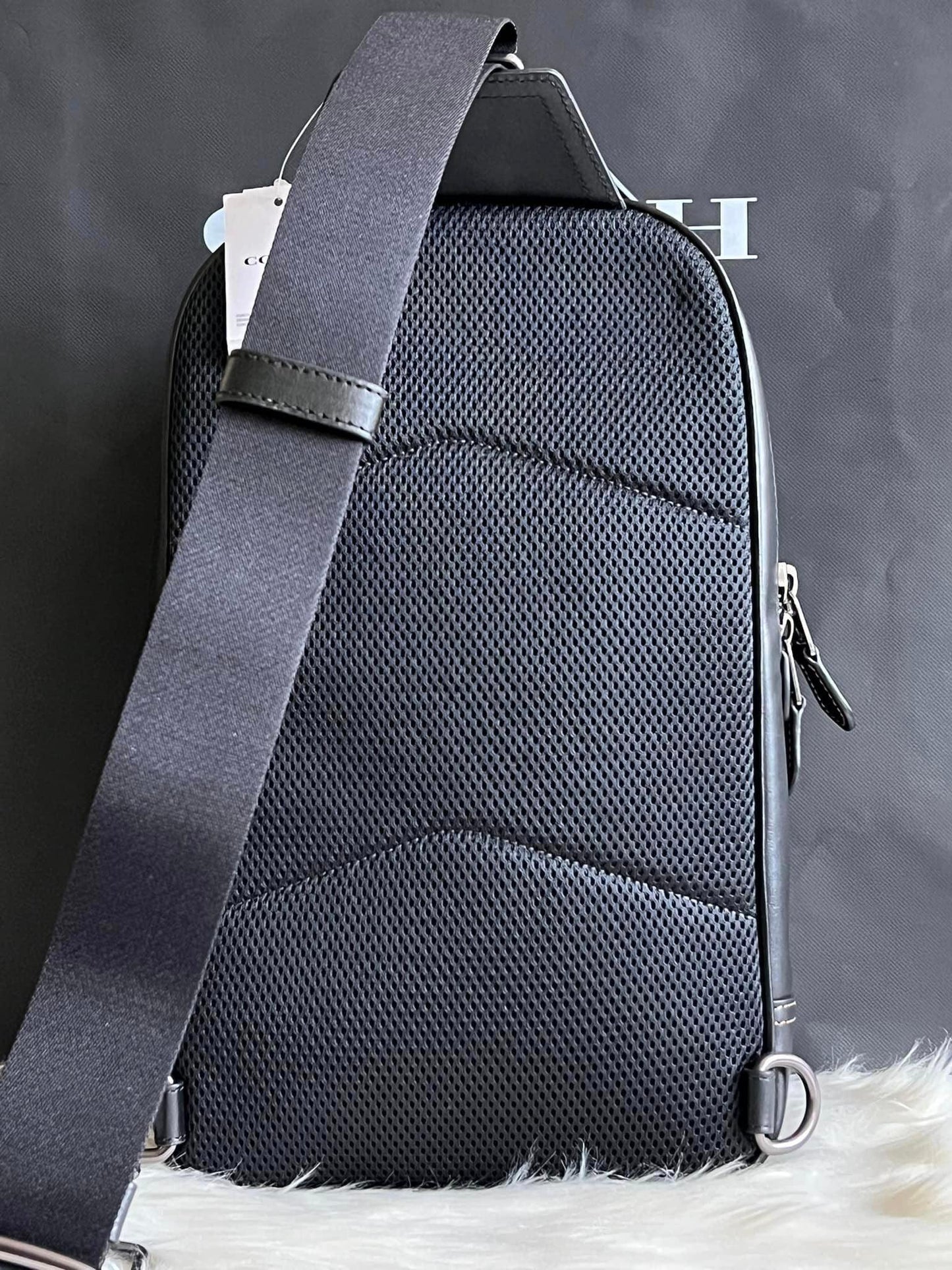Coach Graham Pack in Blocked Signature Canvas with Varsity Stripe