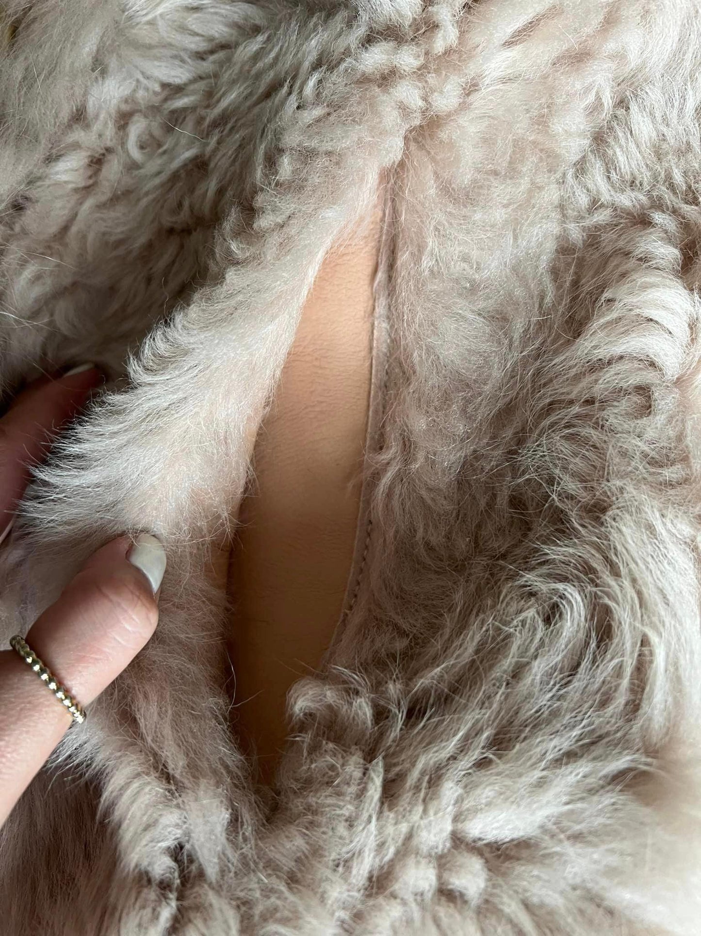 Coach Shearling Coat with Turnlocks
