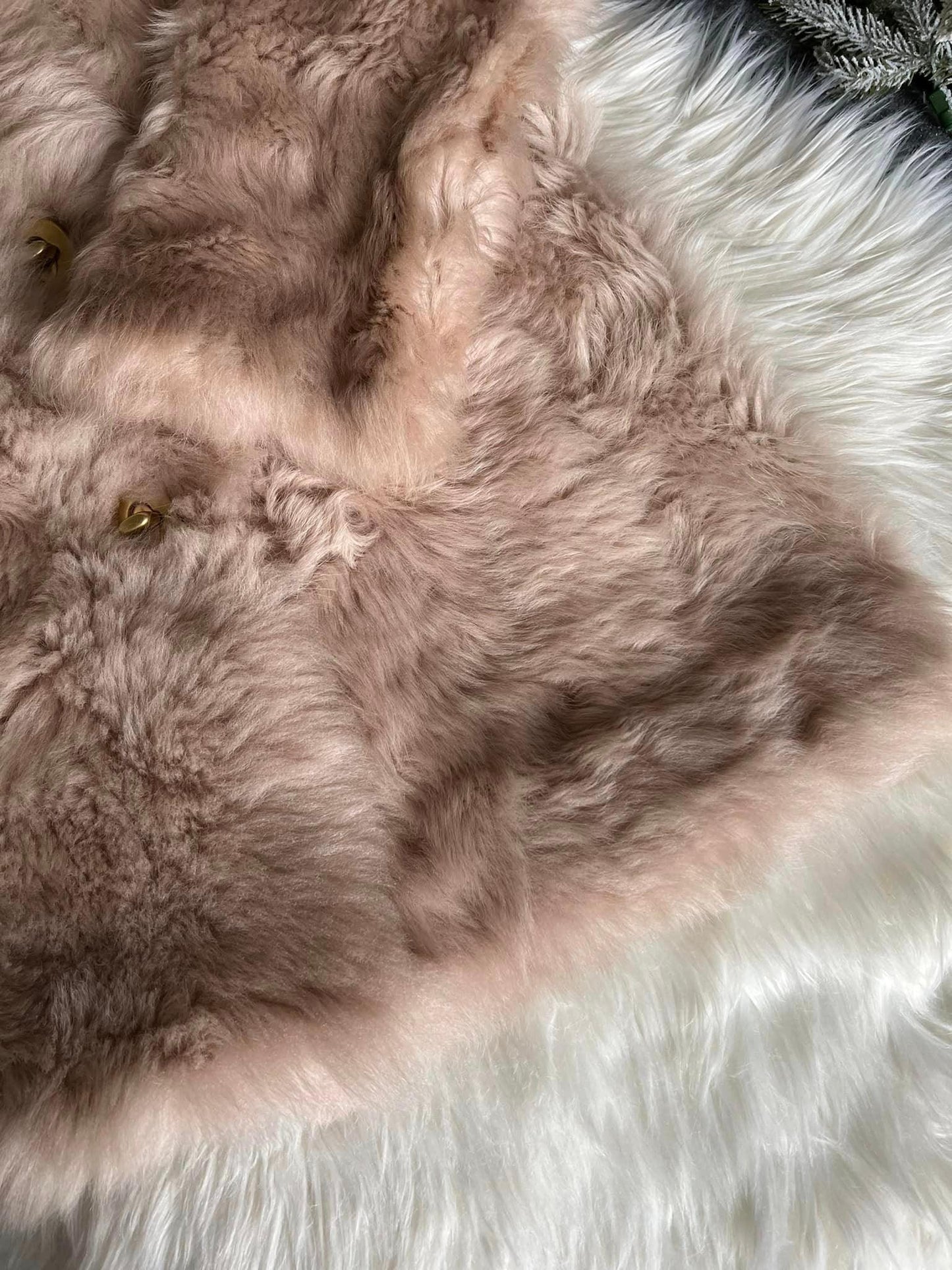 Coach Shearling Coat with Turnlocks