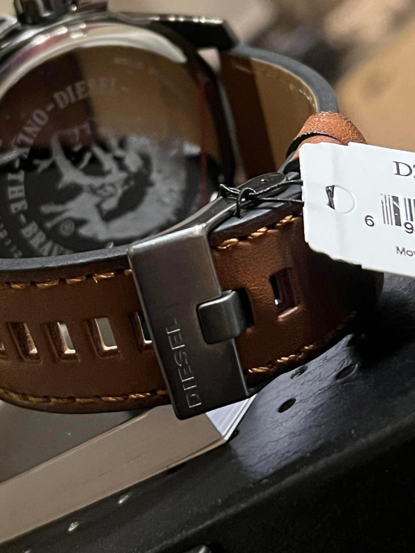 Diesel Uber Chief Brown Leather Watch