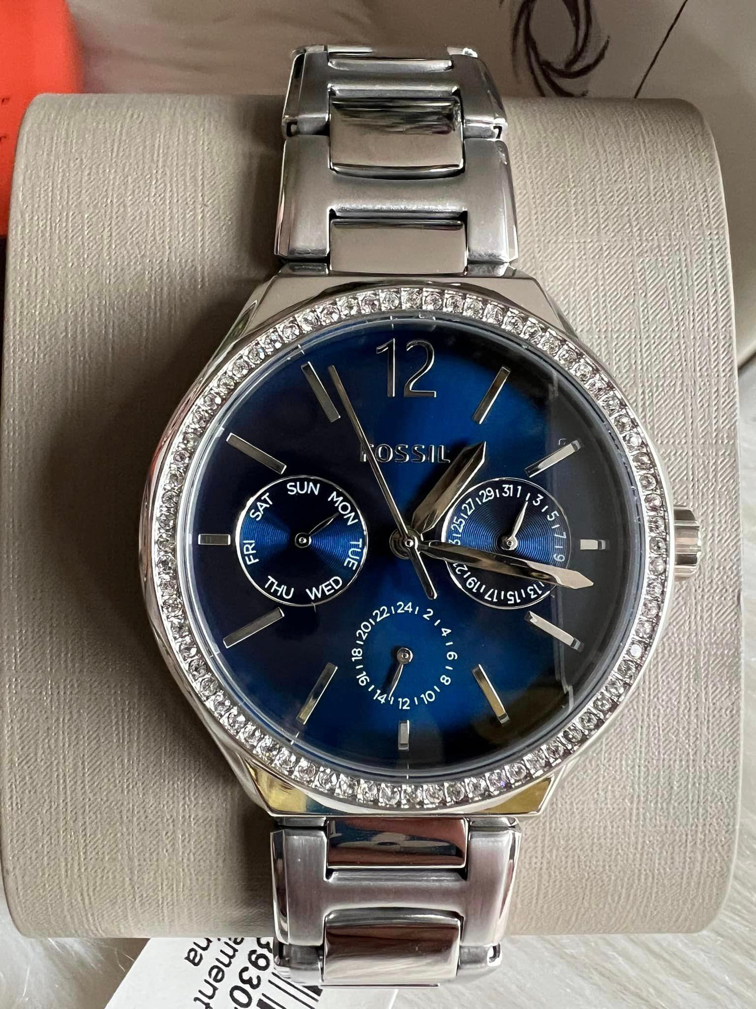 Fossil Women’s Eevie Multifunction Silver Stainless Steel Watch – Club ...