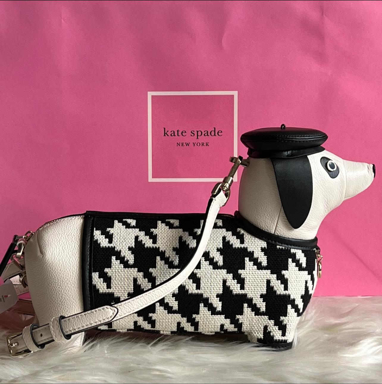 NWT Kate Spade Claude Dachshund Puppy Crossbody Purse store Bag