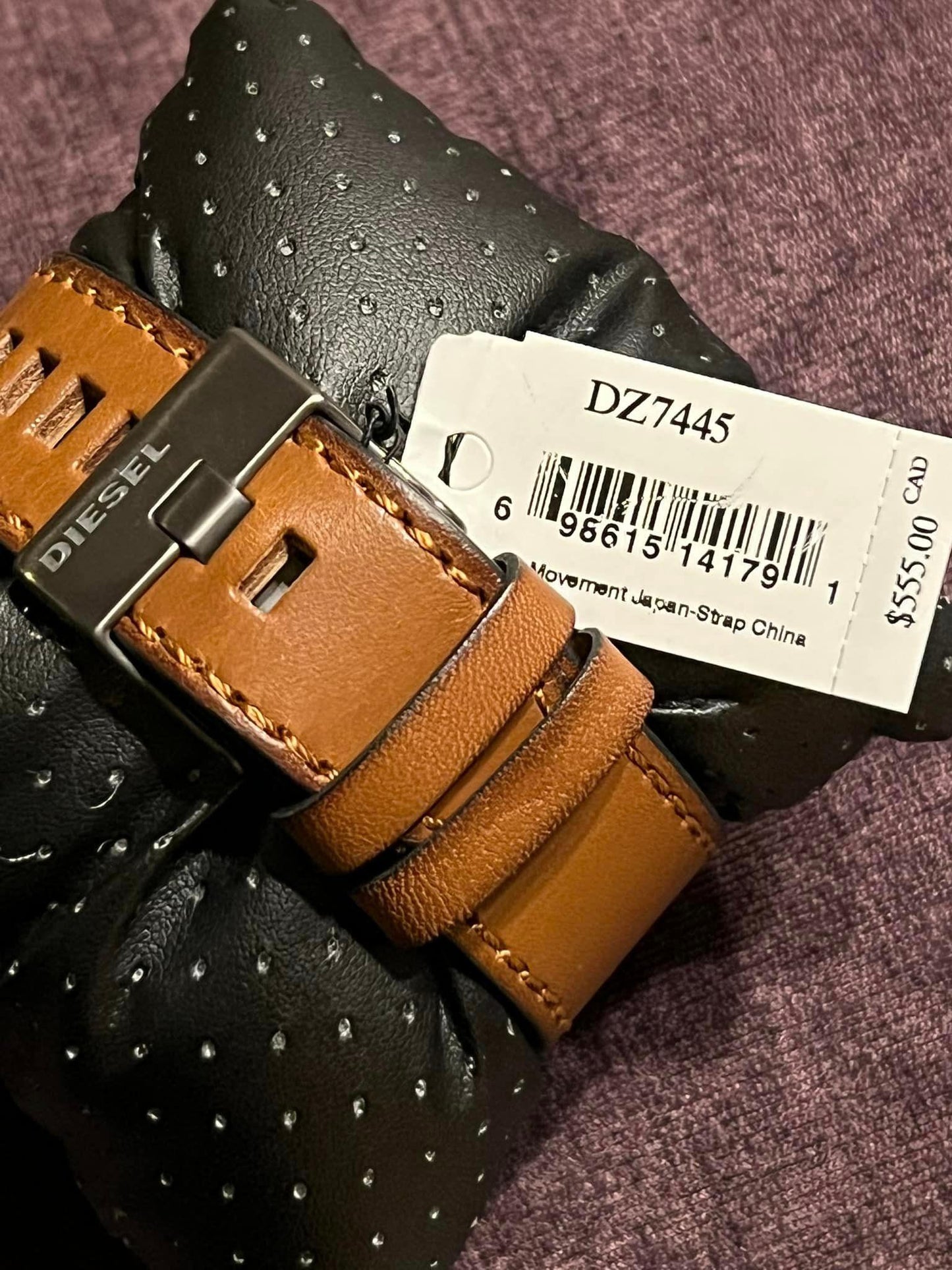 Diesel Uber Chief Brown Leather Watch