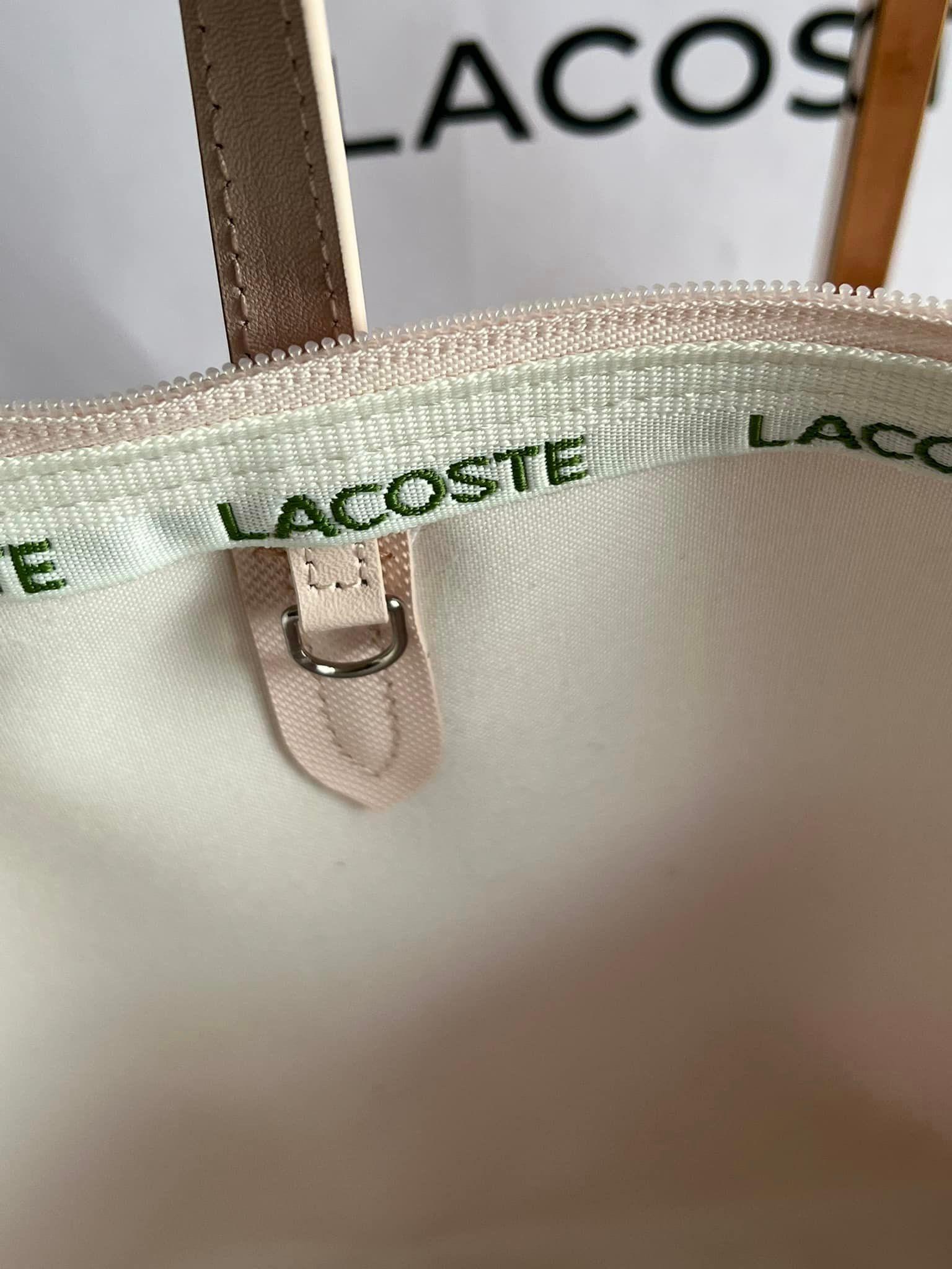 Lacoste tote shop bag inside