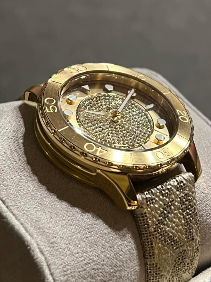Michael Kors Women’s Runway Gold-Tone PVC Watch