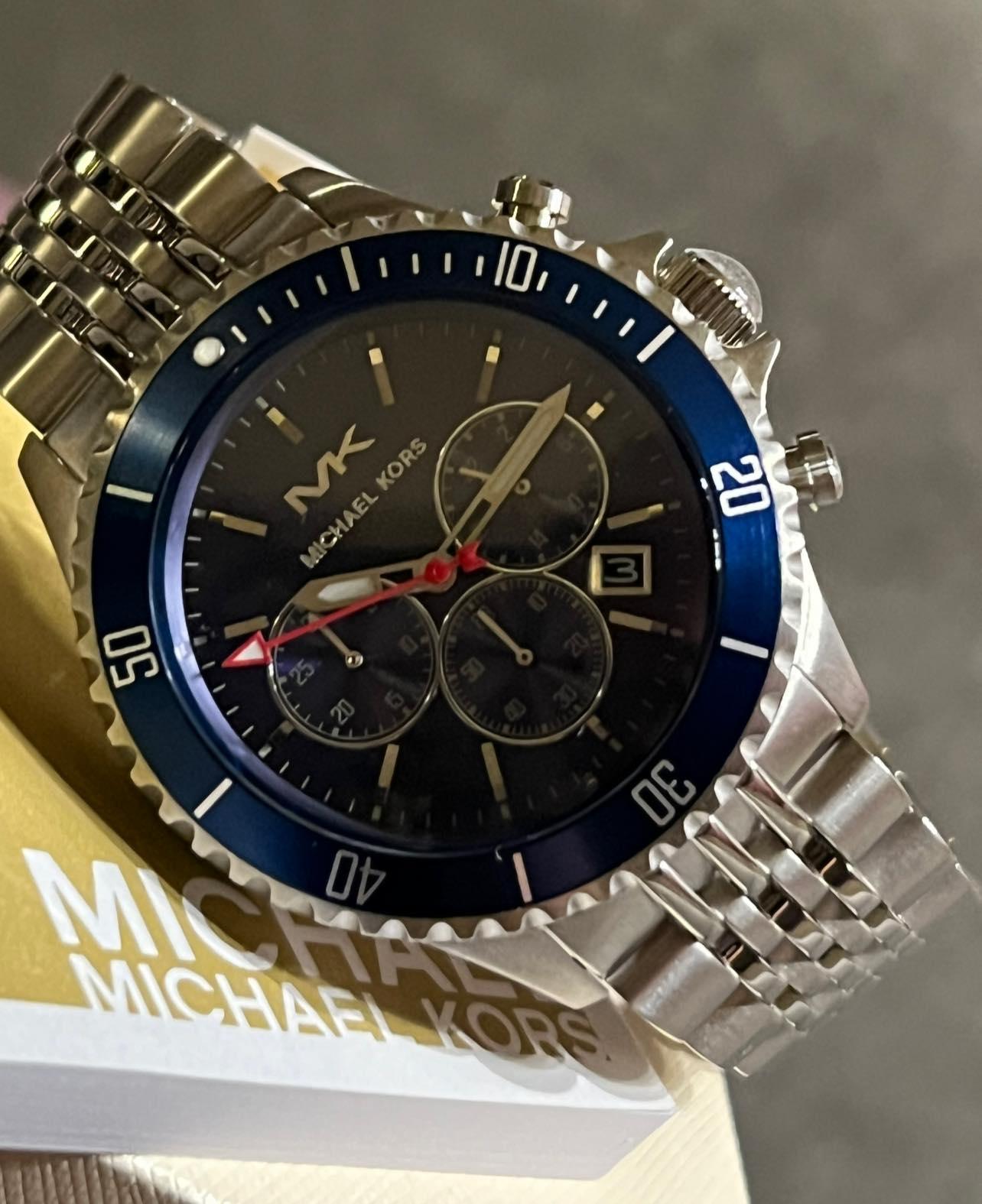 Michael Kors Men’s Bayville Chronograph Stainless Steel Watch