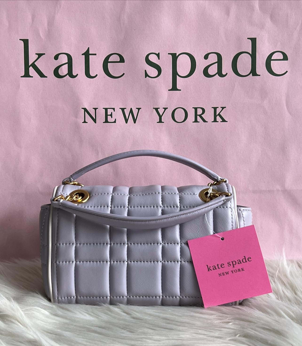 Kate Spade New York Women's Evelyn Quilted Leather Small Shoulder Crossbody Bag - Black