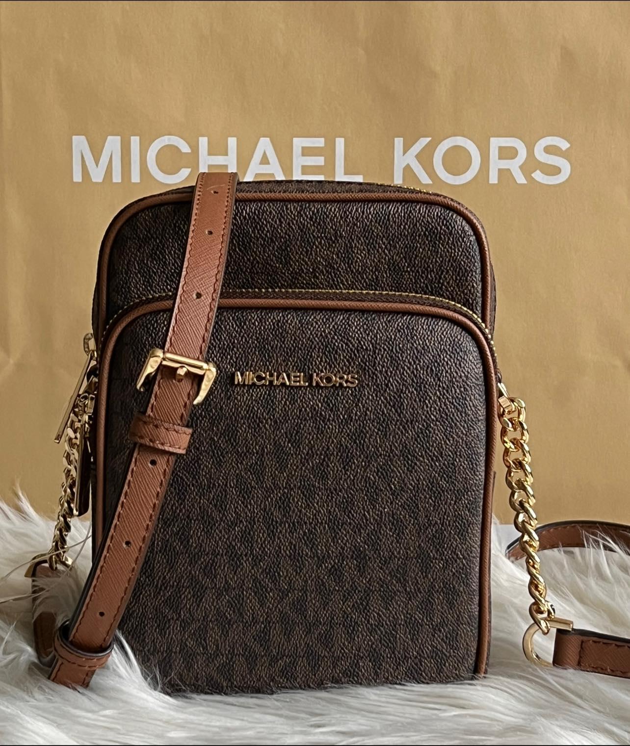 Michael Kors Jet Set Medium Logo Crossbody Bag