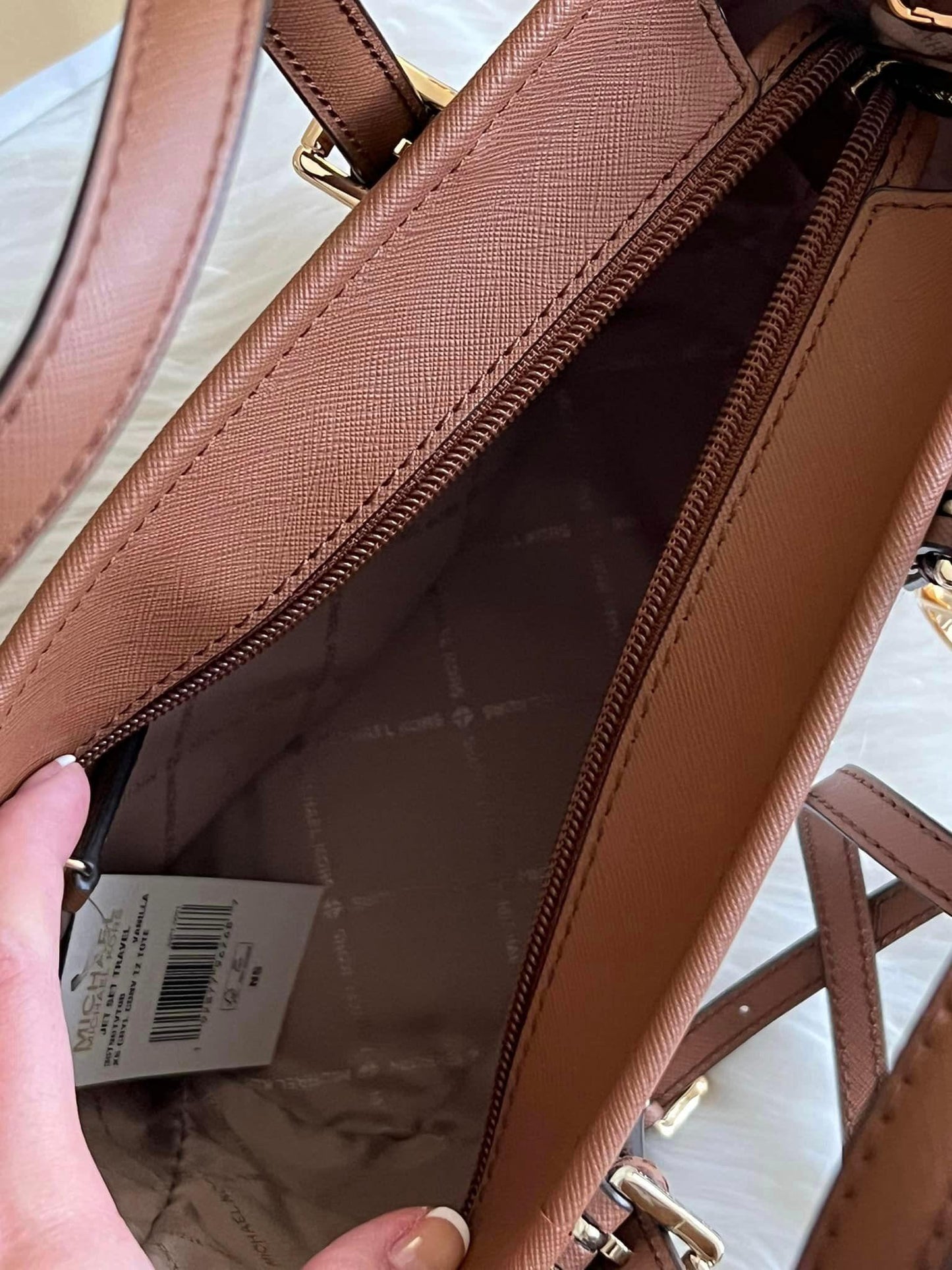 Michael Kors Jet Set XS Logo Top-Zip Tote Bag