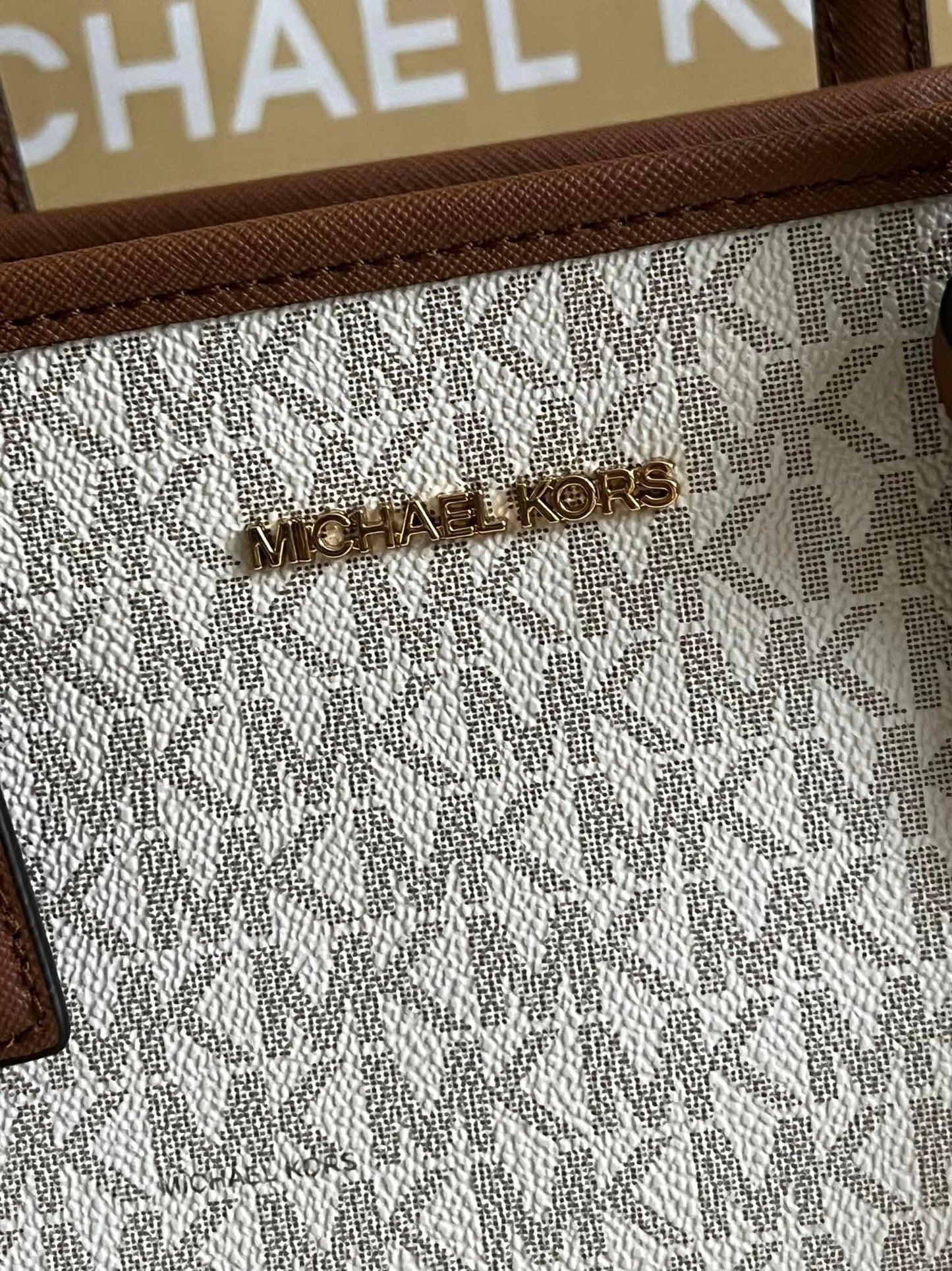 Michael Kors Jet Set XS Logo Top-Zip Tote Bag