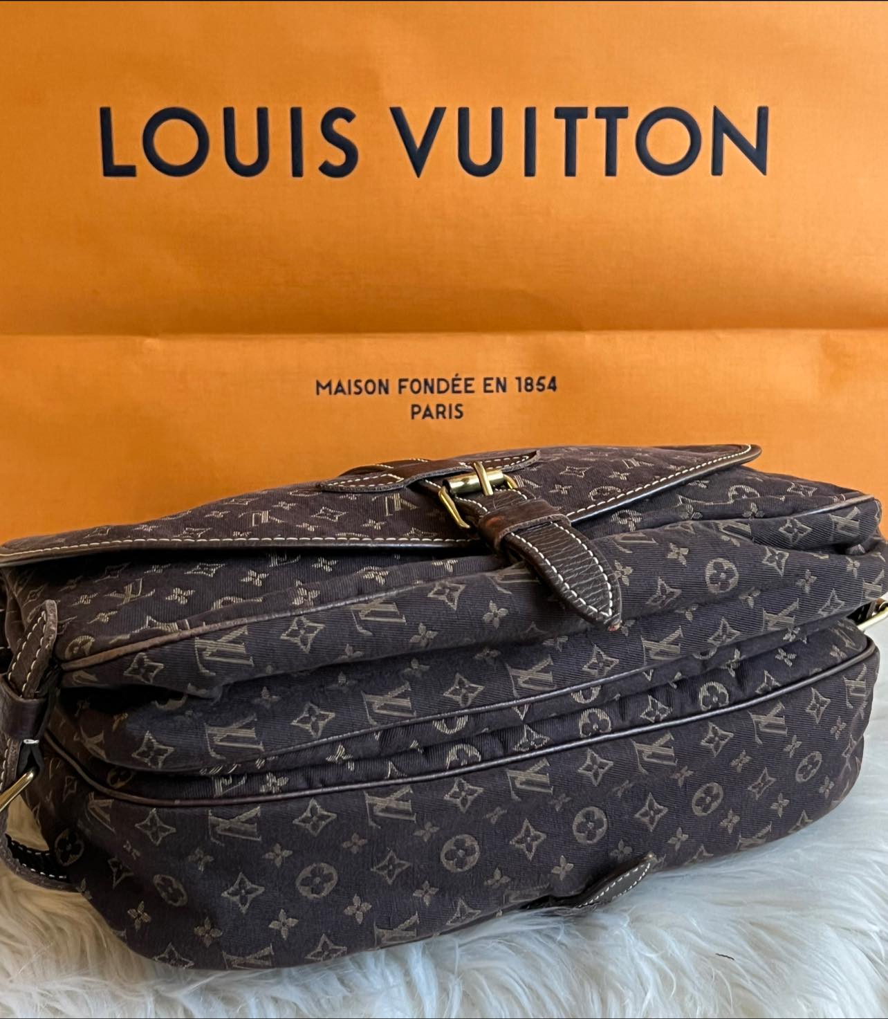Louis Vuitton Mini Lin Monogram Saumar Bag