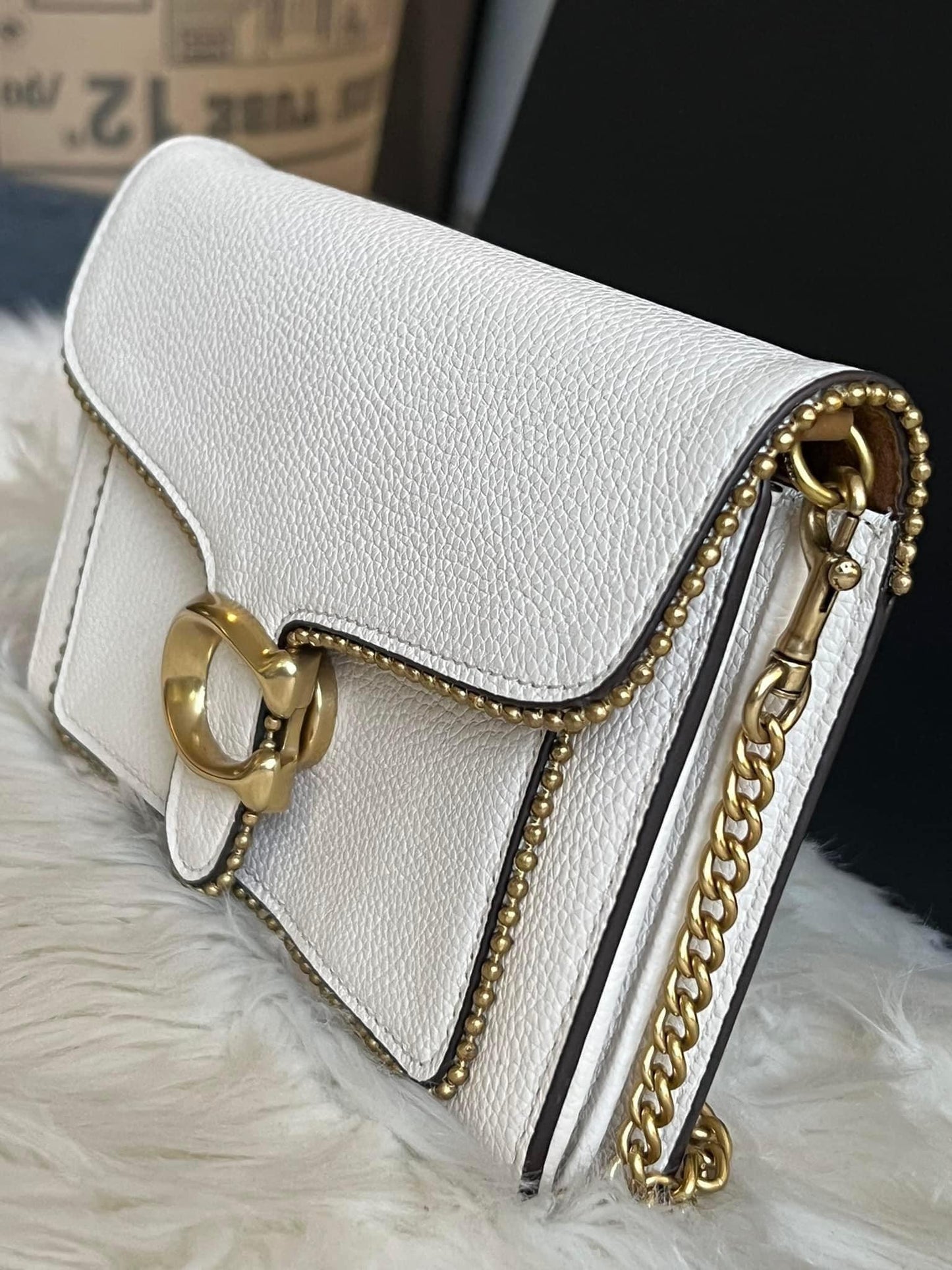 Coach Tabby Chain Clutch with Beadchain