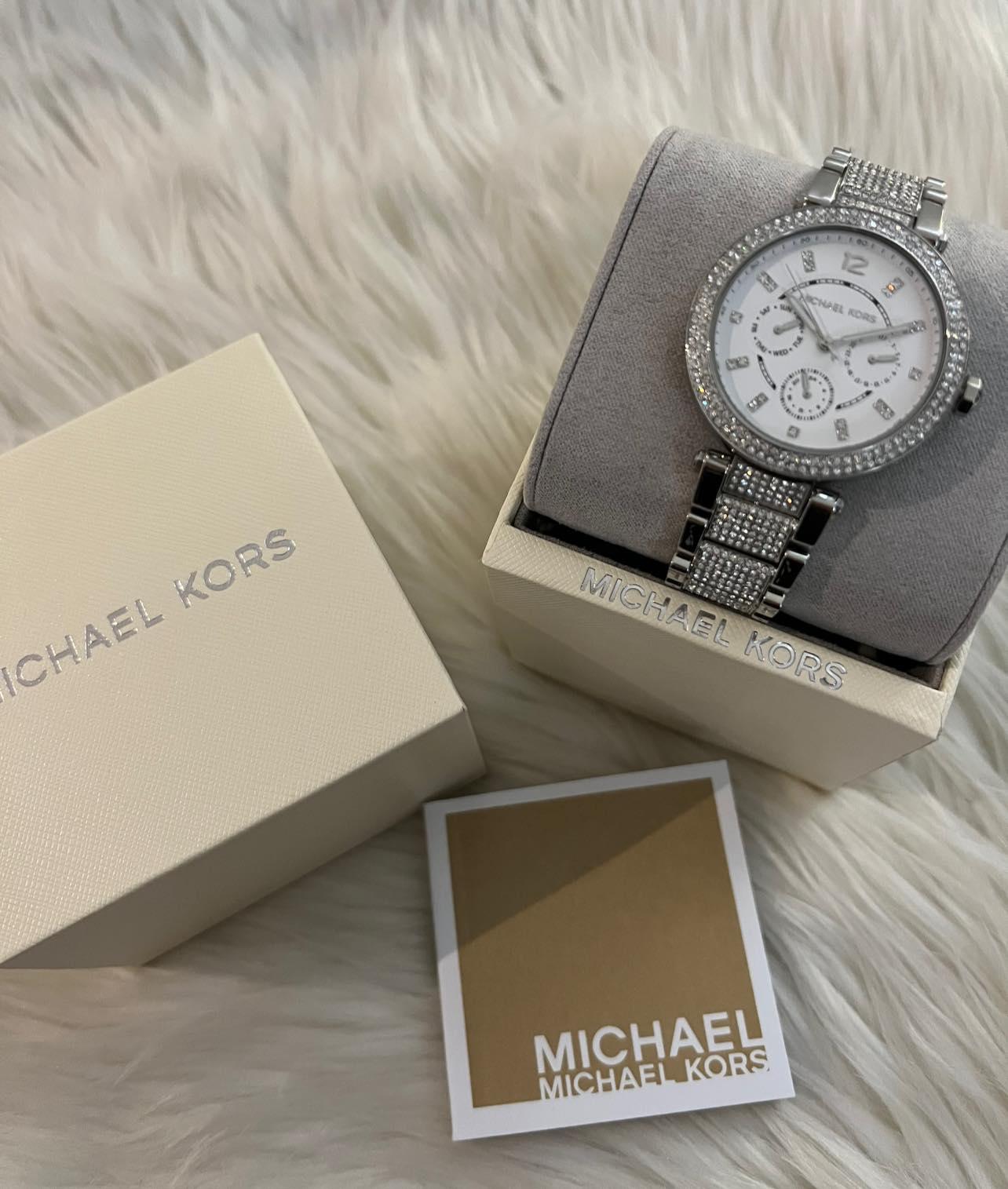 Michael Kors Women’s Parker Multifunction Silver-Tone Watch