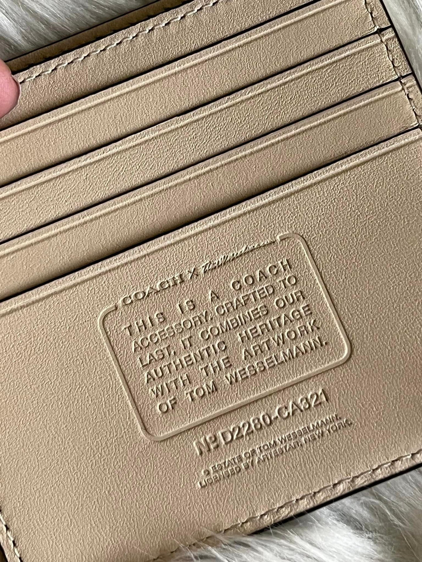Coach X Tom Wesselmann Double Billfold Wallet