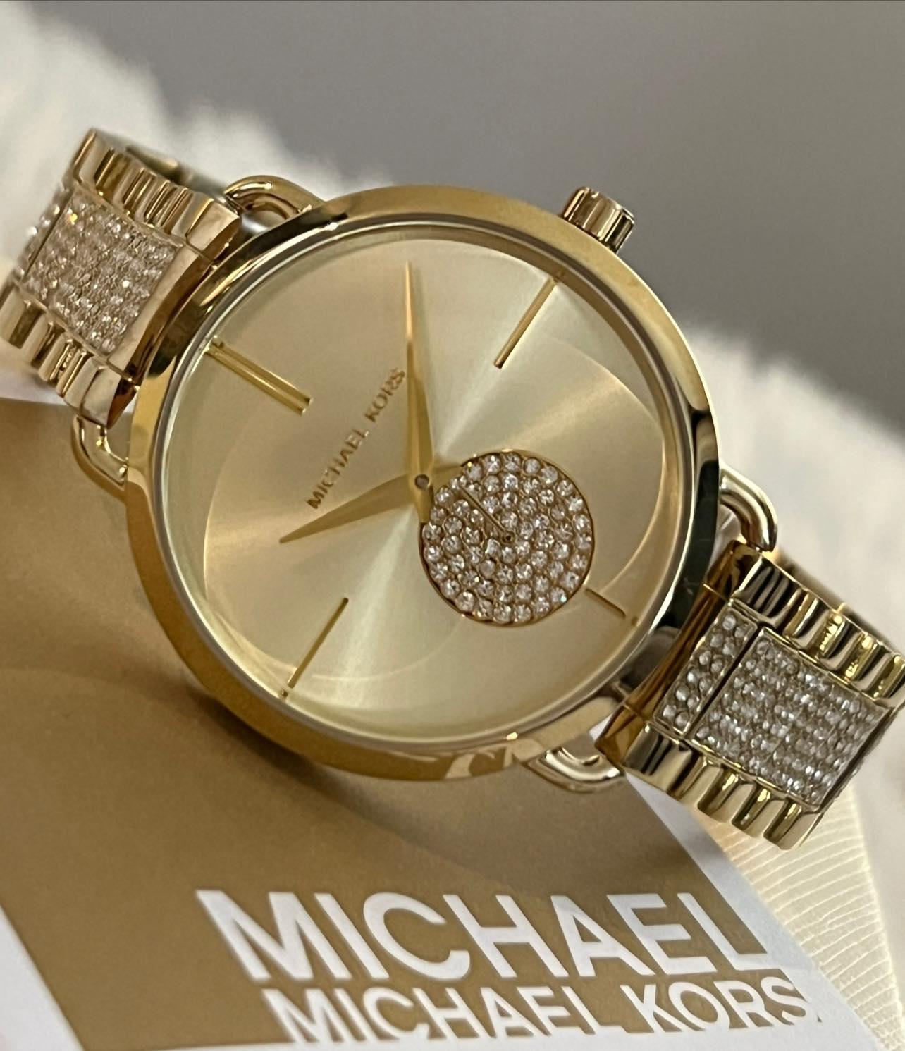 Michael Kors Women’s Portia Gold-Tone Stainless Steel Watch