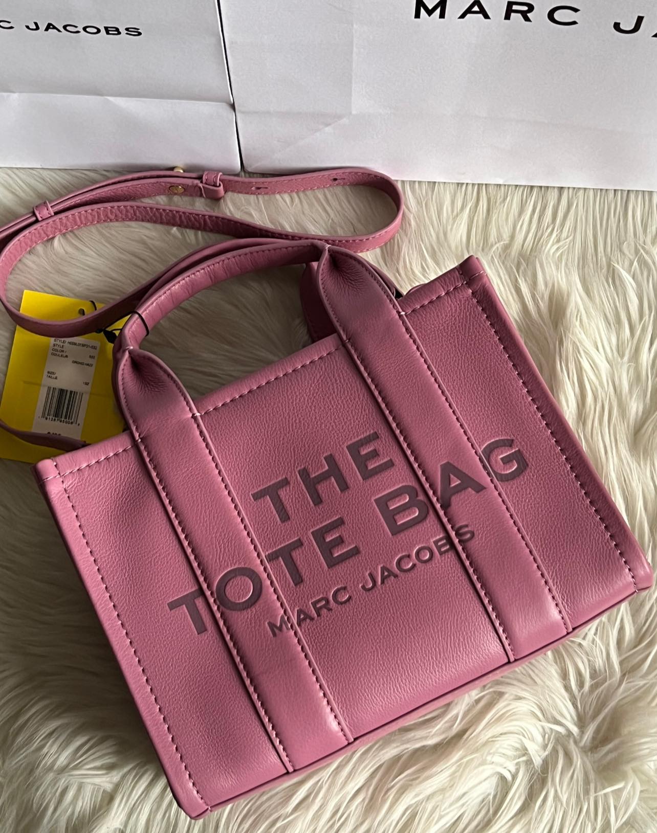 Buy Marc Jacobs Pink The Mini Tote Bag in Leather for WOMEN in Kuwait