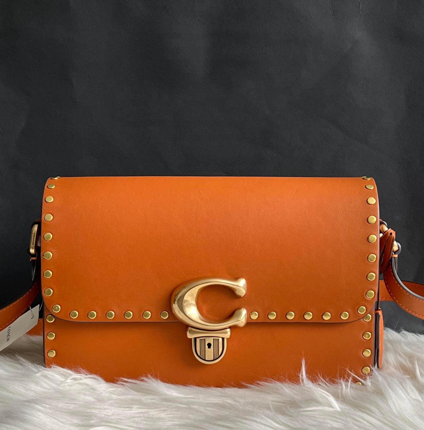 Coach Studio Shoulder Bag with Rivets