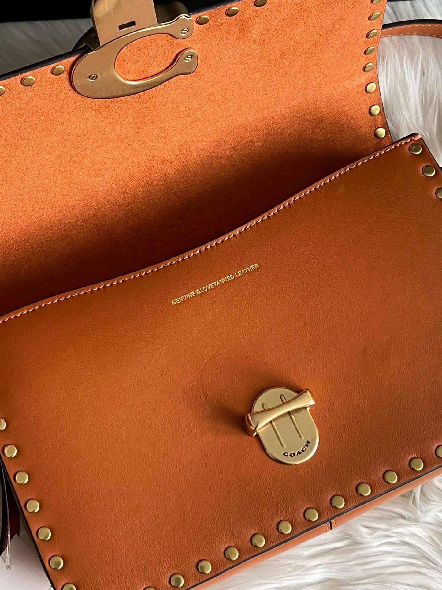 Coach Studio Shoulder Bag with Rivets