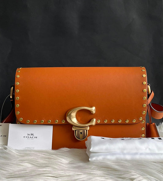 Coach Studio Shoulder Bag with Rivets