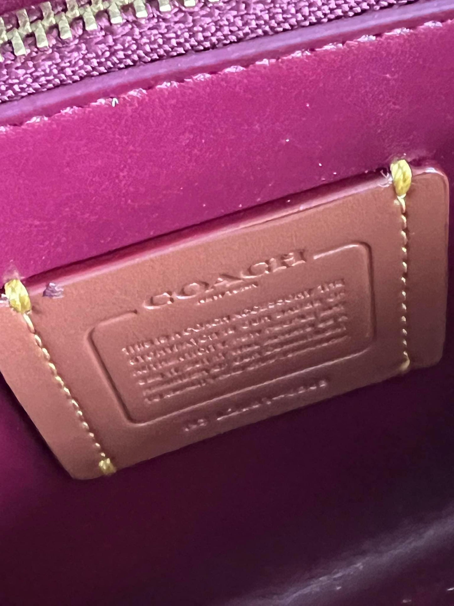 Coach Tabby Chain Clutch in Signature Canvas with Beadchain