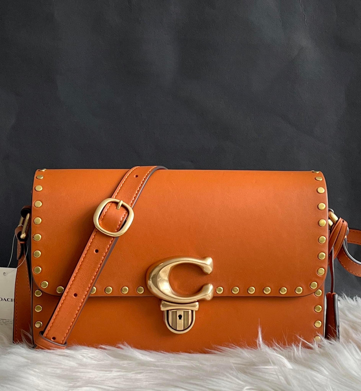 Coach Studio Shoulder Bag with Rivets