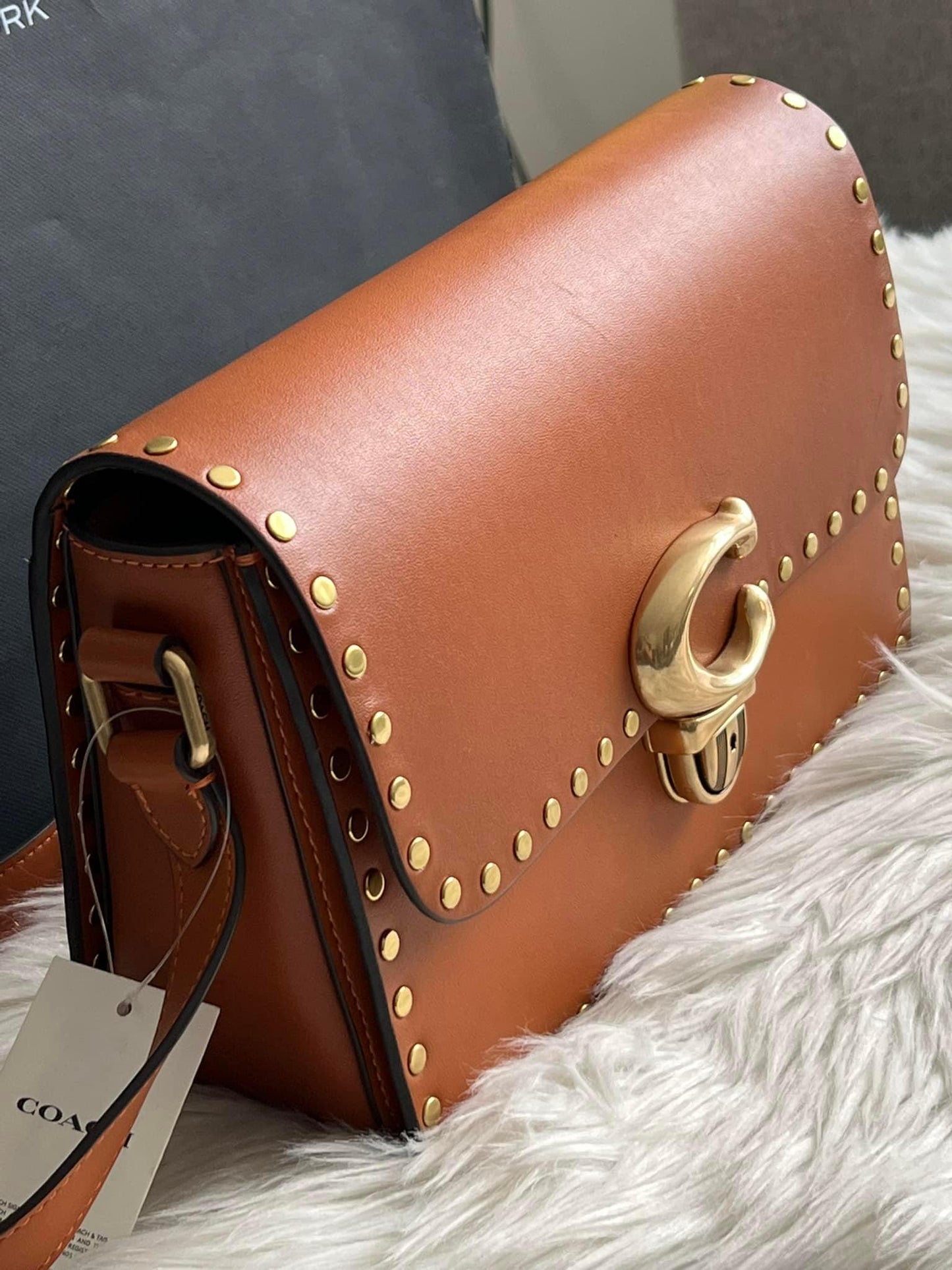 Coach Studio Shoulder Bag with Rivets