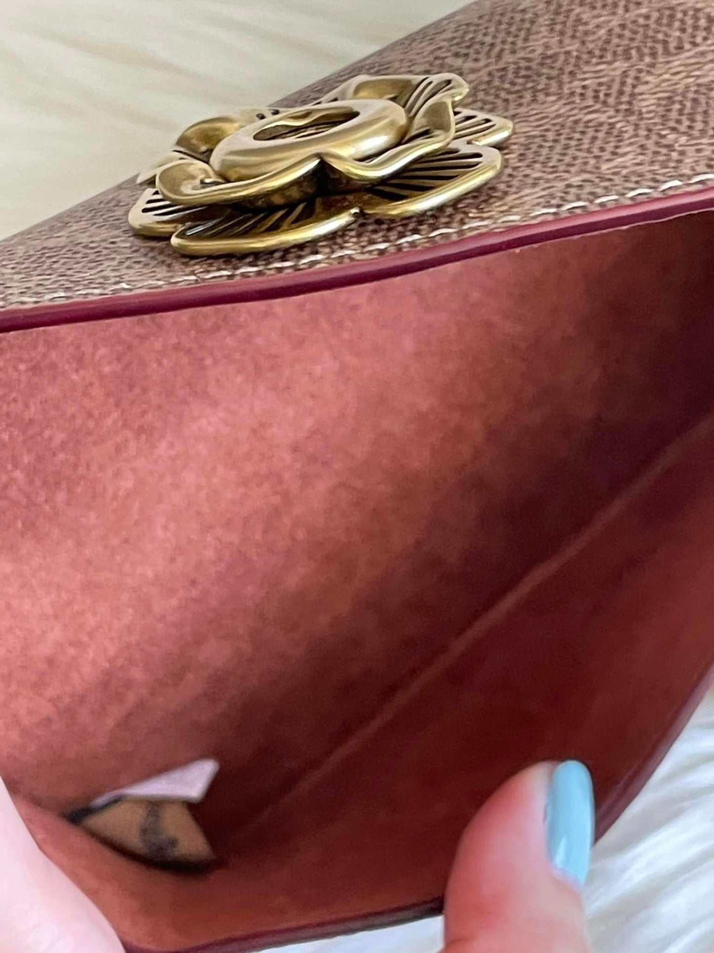 Coach Sunglass Case Bag Charm in Signature Canvas
