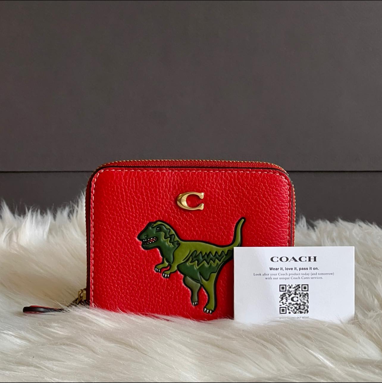 Coach t rex wallet new arrivals