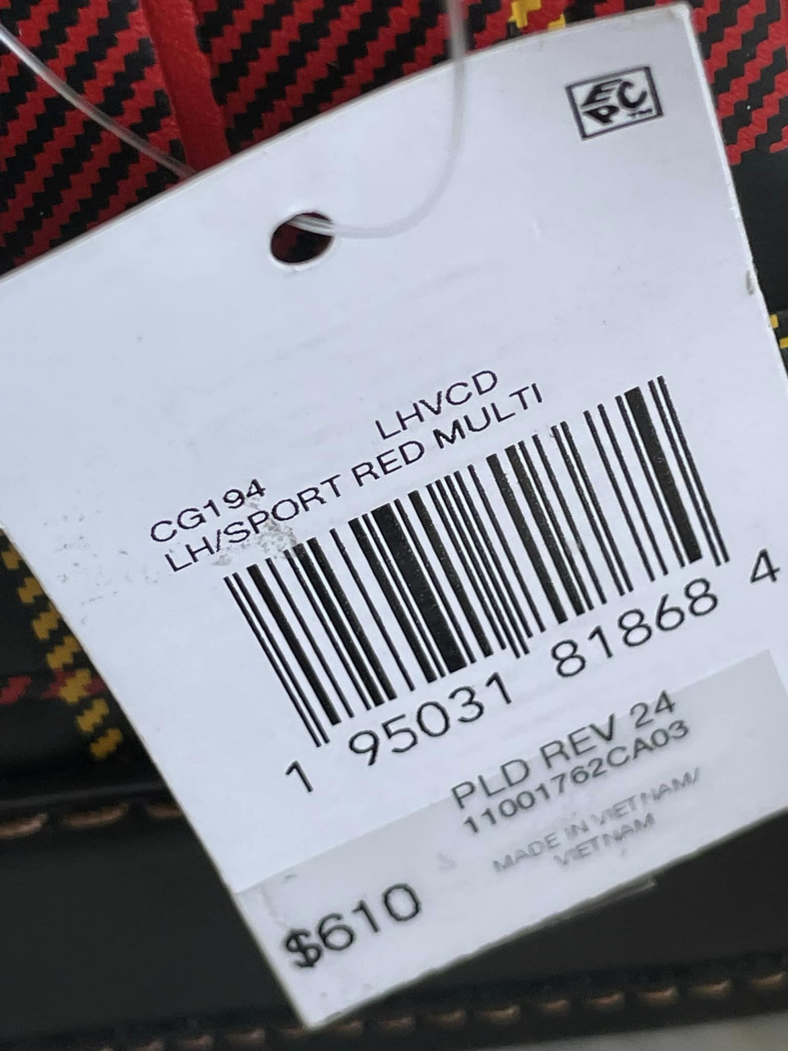 Shop COACH Revel Plaid-Print Leather Top Handle Bag
