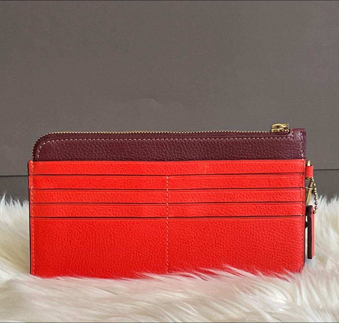 Coach L Zip Wristlet in Colorblock