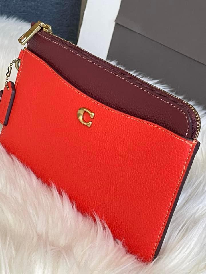 Coach L Zip Wristlet in Colorblock