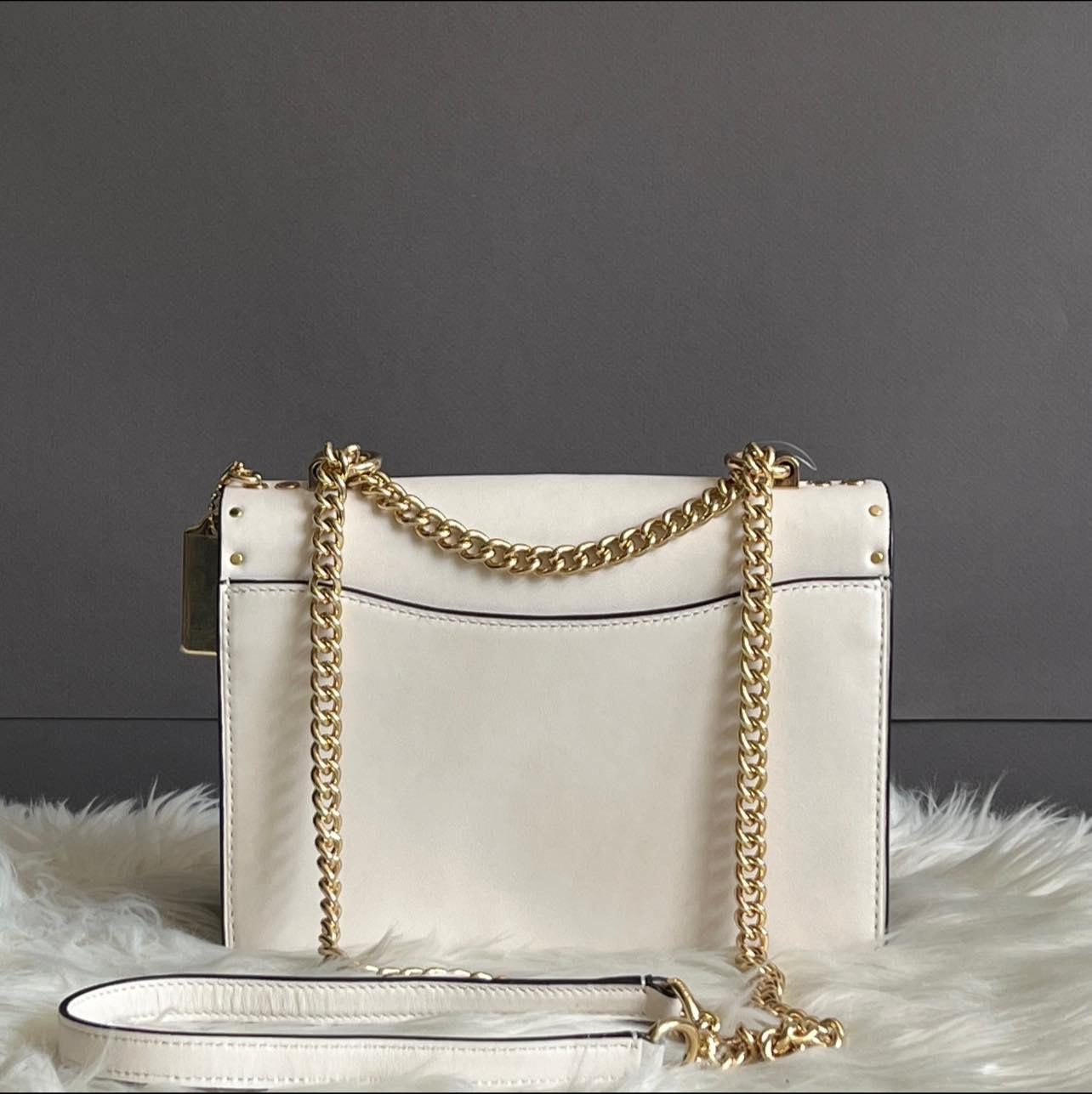 Coach Klare Crossbody in Signature Canvas with Rivets