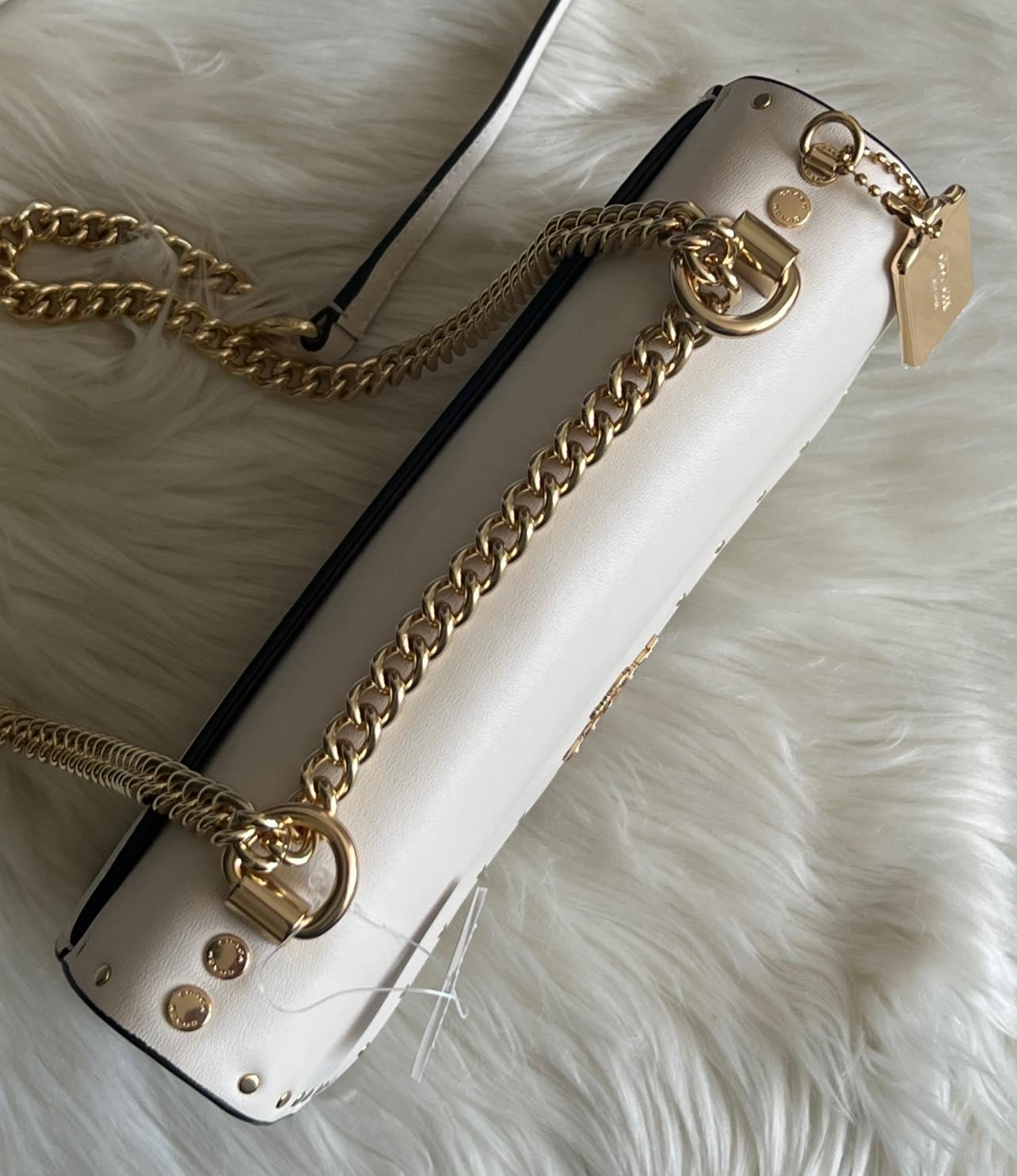 Coach Klare Crossbody in Signature Canvas with Rivets