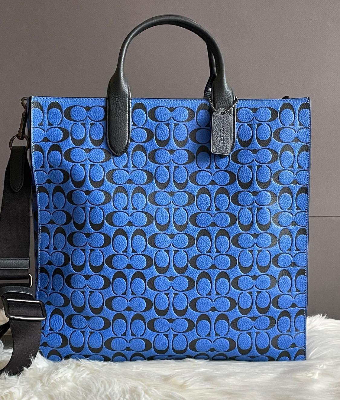 Coach chambray tote online 40