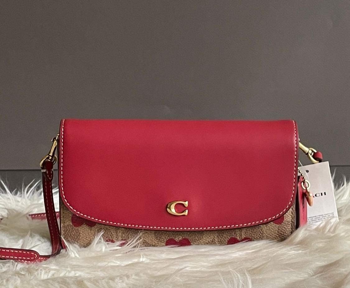 Coach Hayden Crossbody in Signature Canvas with Heart Print