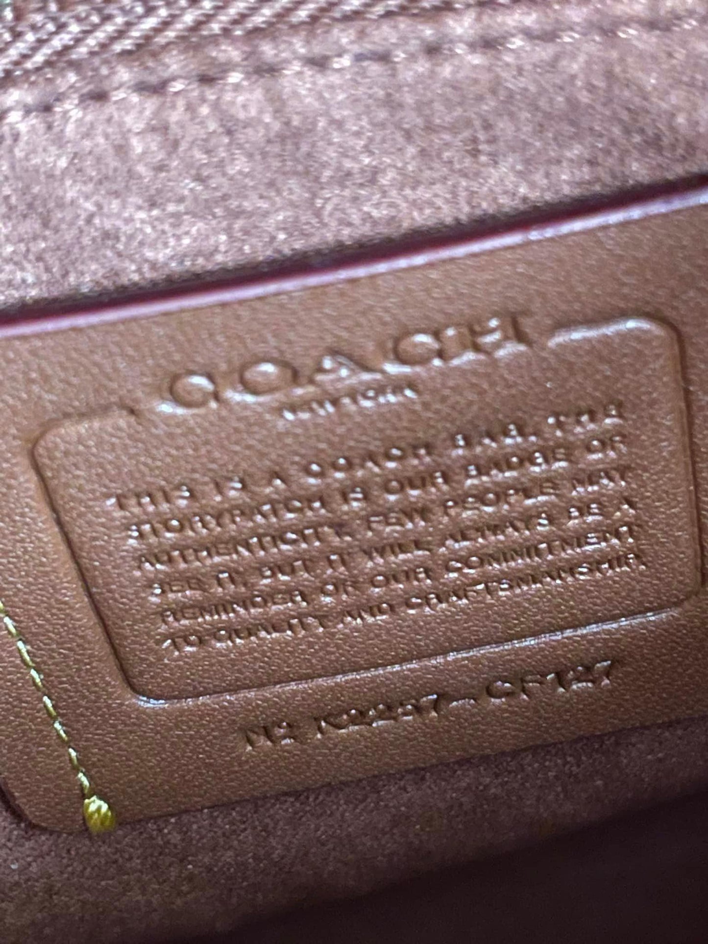 Coach Field Tote 22 in Signature Canvas with Heart Print