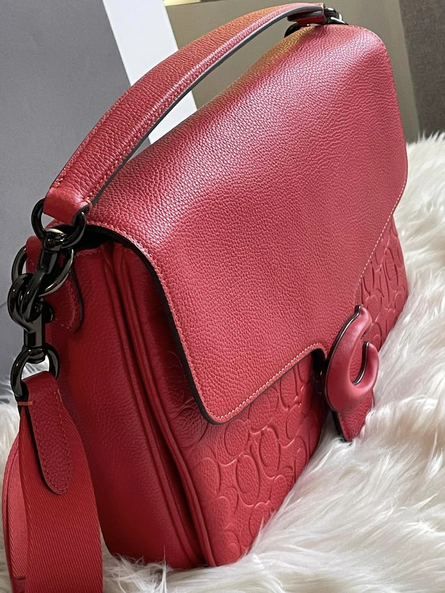 Coach Tabby Signature Leather Shoulder Bag