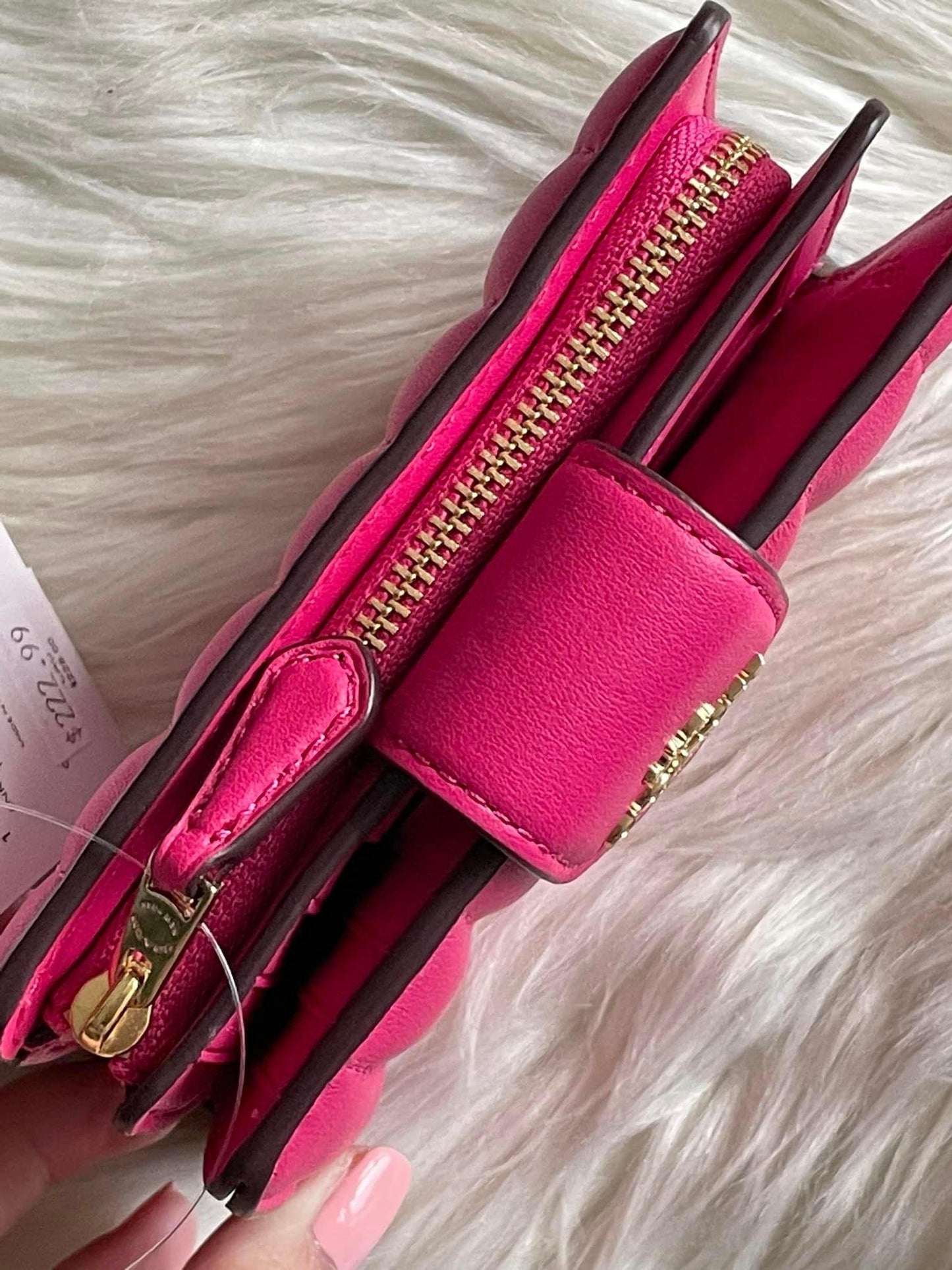 Coach Medium Corner Zip Wallet with Quilting