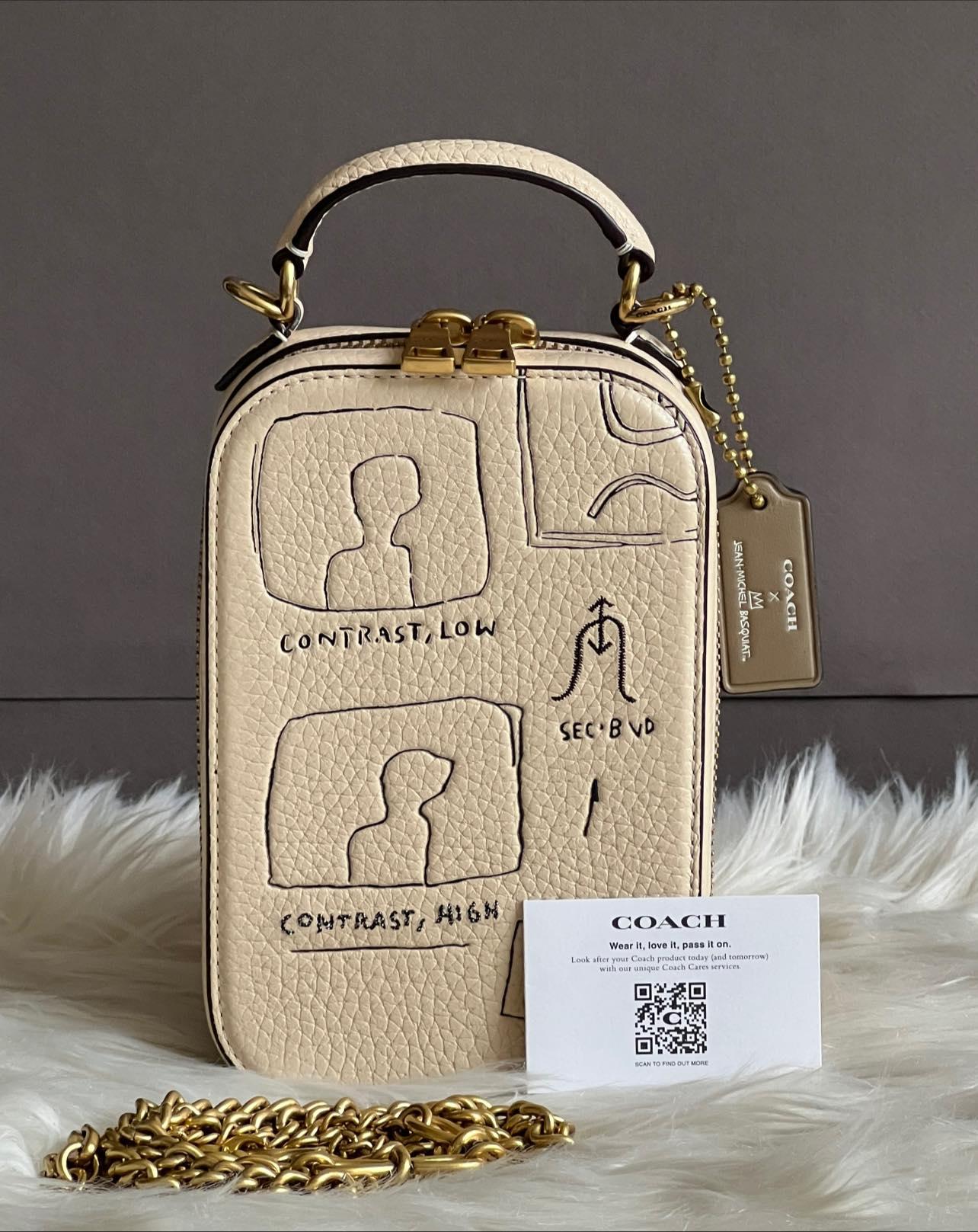 coach backpack basquiat Rogue 39 Jean-Michel Bag in Ivory Pebble Leather with S Essex Fashion House When Art & Fashion Collide: