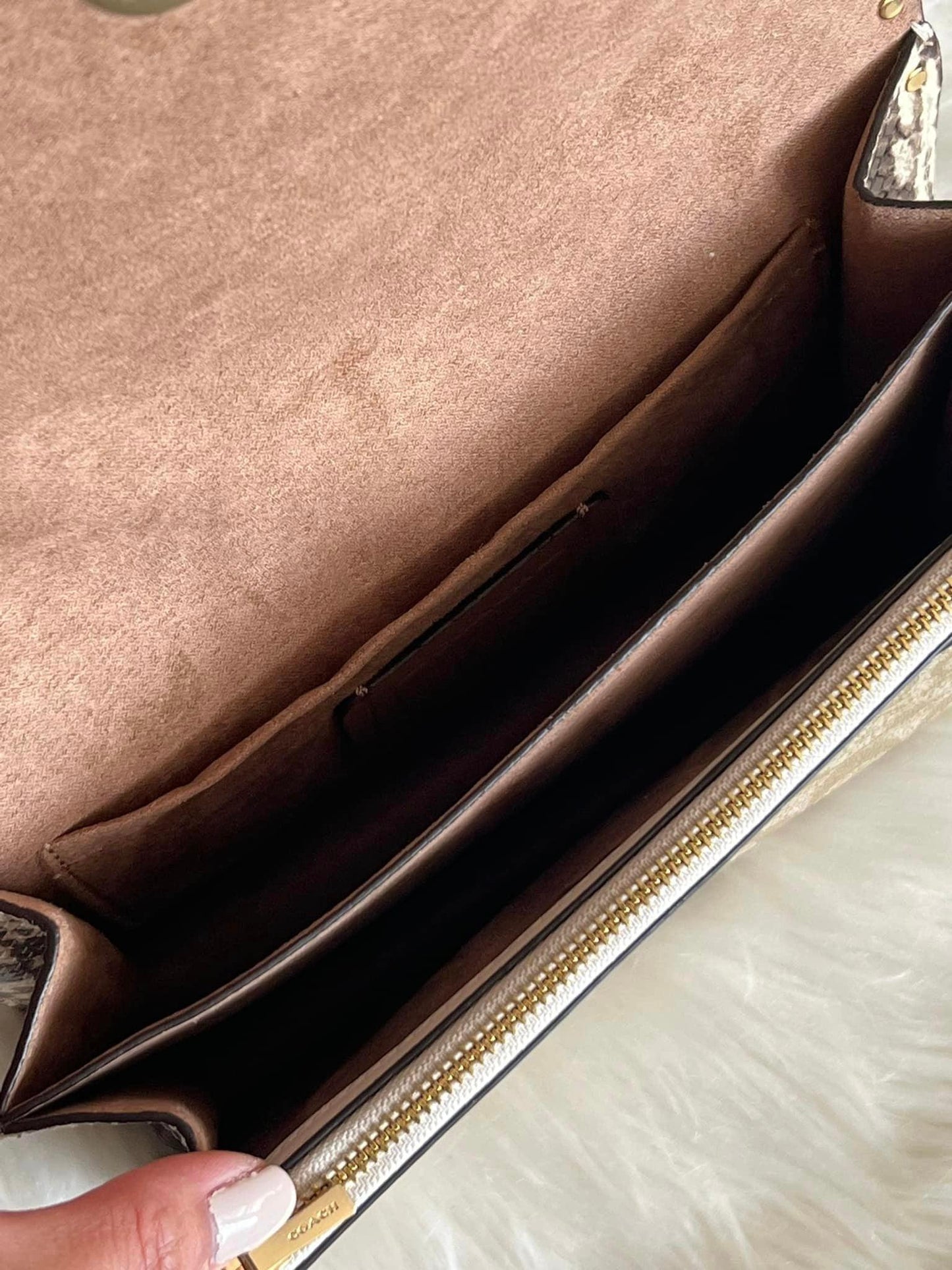 Coach Klare Crossbody in Signature Canvas with Rivets
