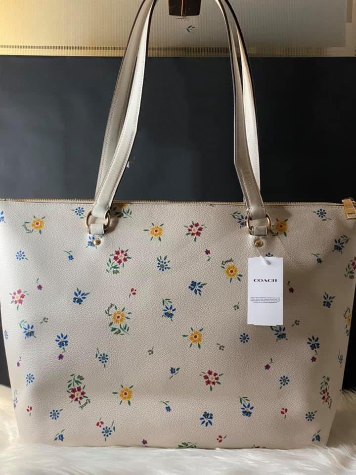 Coach Gallery Tote with Wild Meadow Print