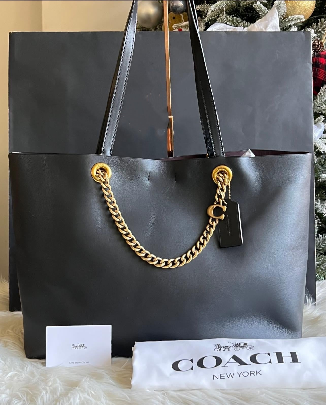 Coach Signature Chain Central Tote