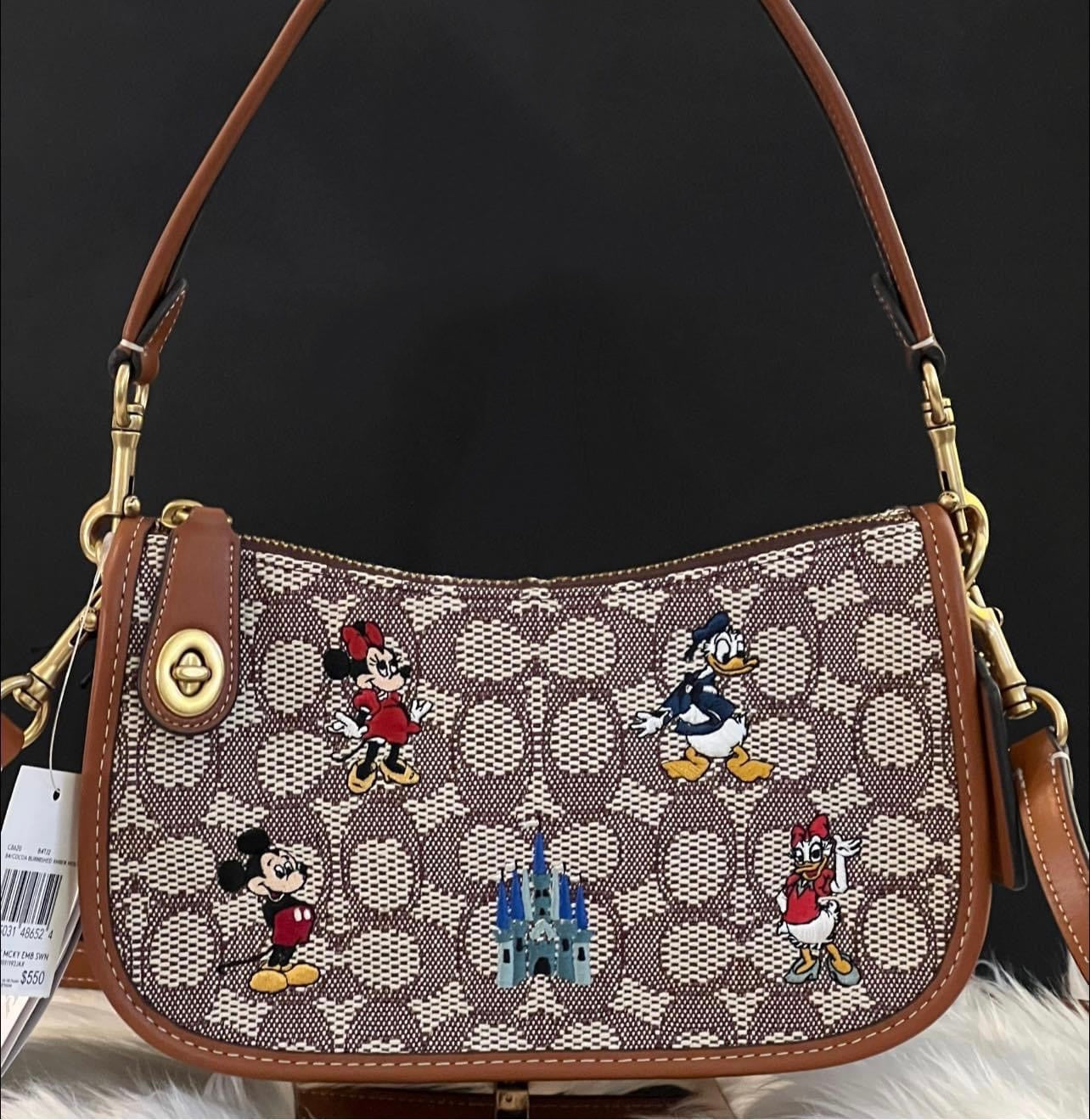 Coach X Disney Swinger Bag in Signature Textile Jacquard with